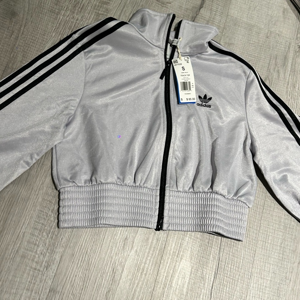 Adidas cropped track top jacket brand new with tags